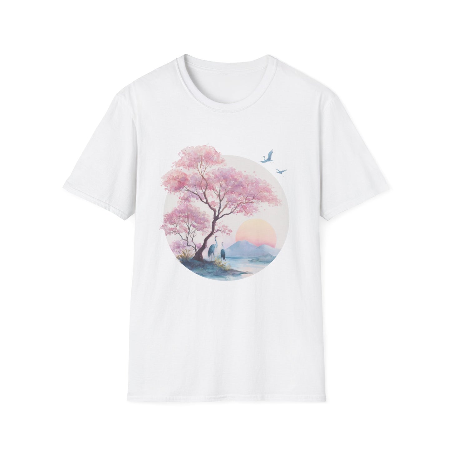 Japanese Serene Sakura Sunset T-Shirt