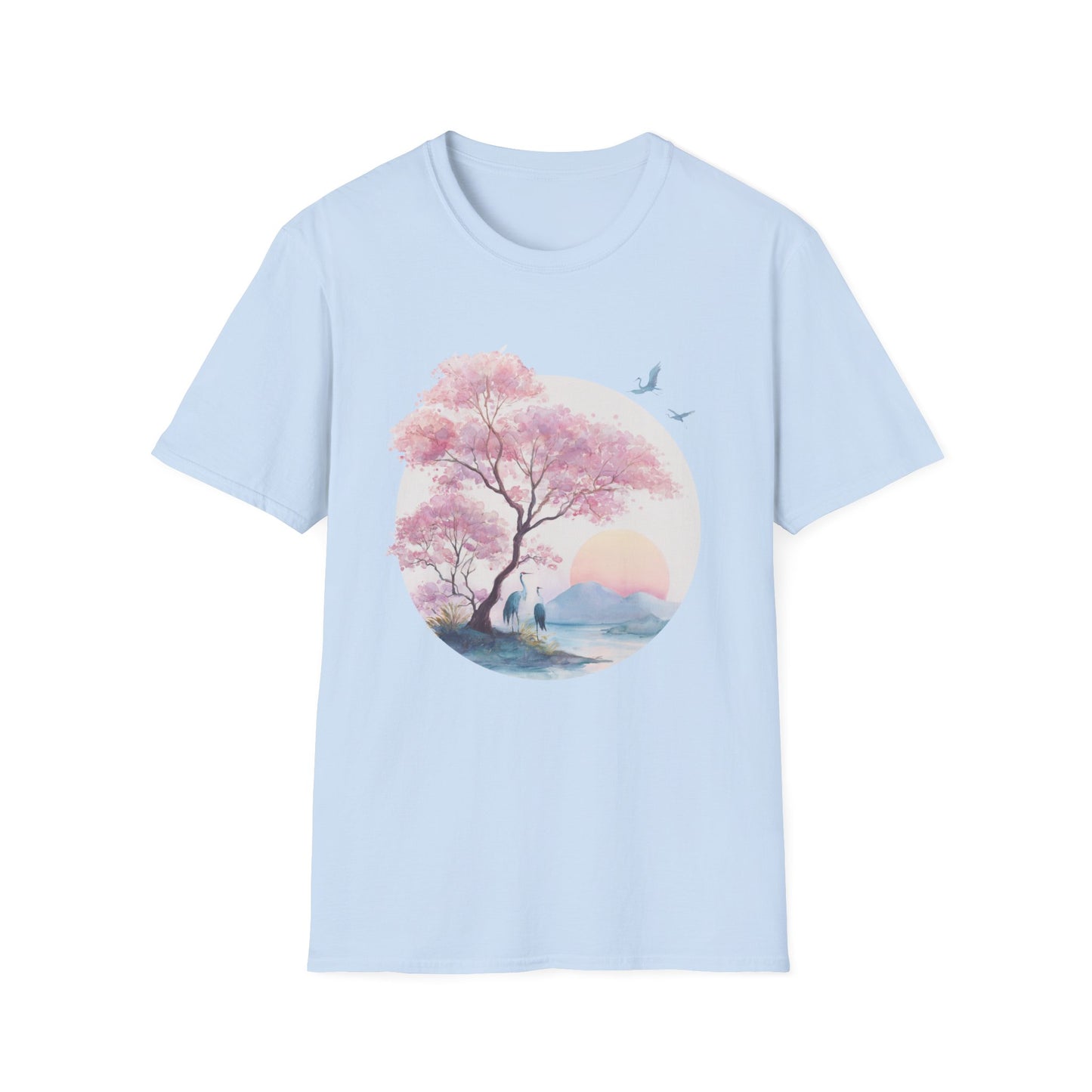 Japanese Serene Sakura Sunset T-Shirt