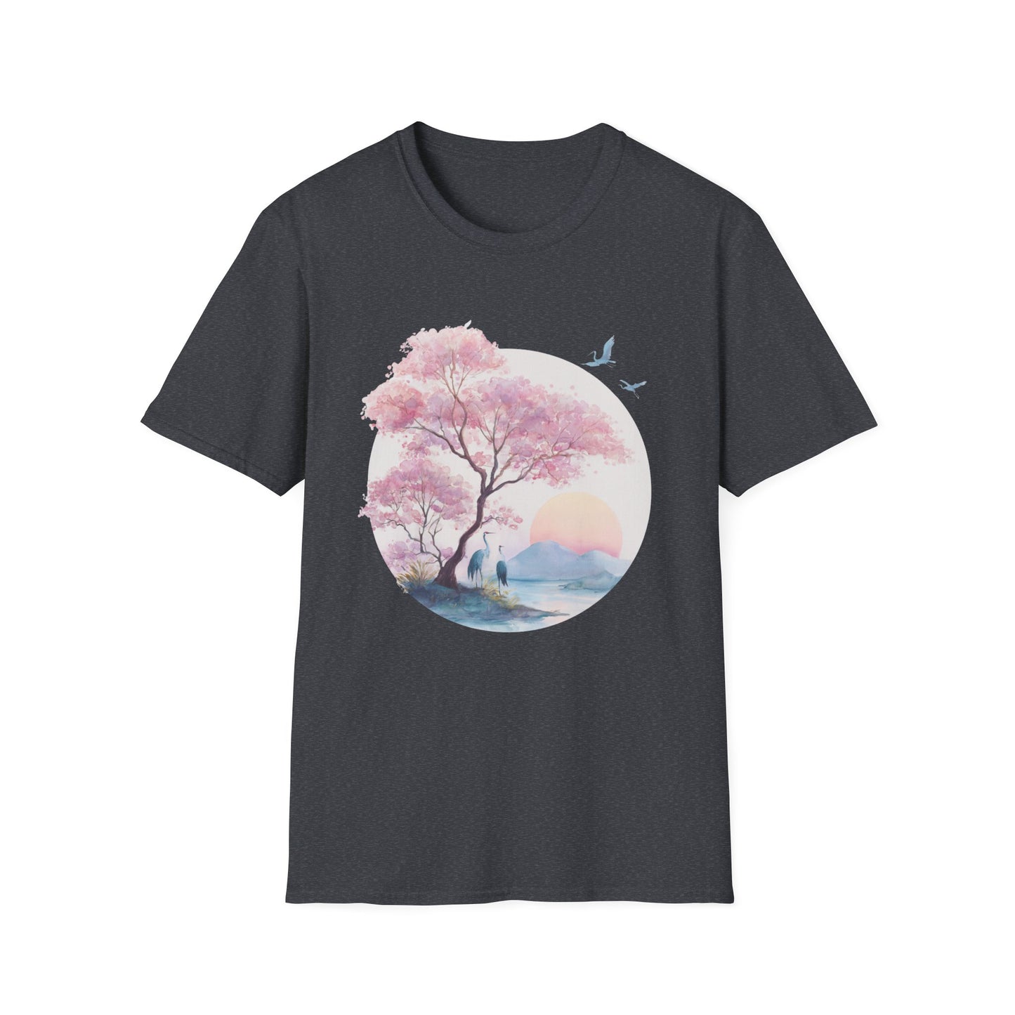 Japanese Serene Sakura Sunset T-Shirt