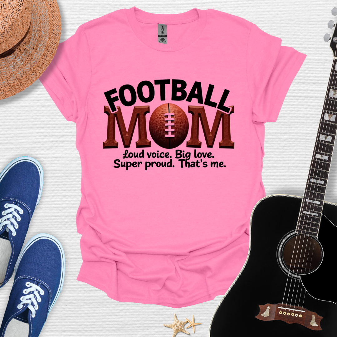 Football Mom Tee - Loud Voice, Big Love
