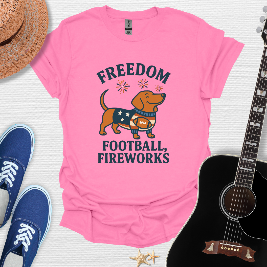 Freedom, Football, Fireworks Tee