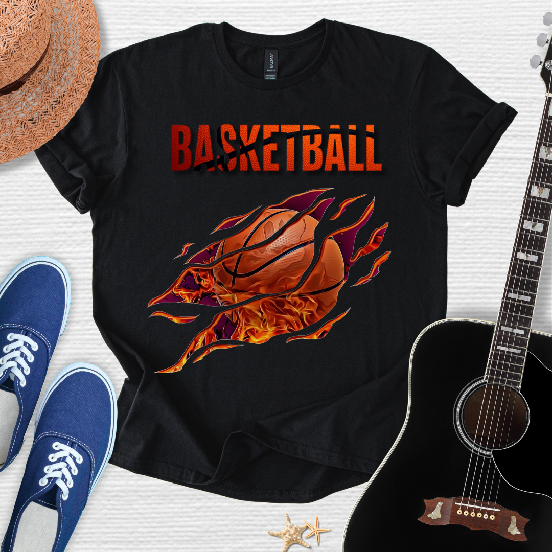 Basketball Flames Tee