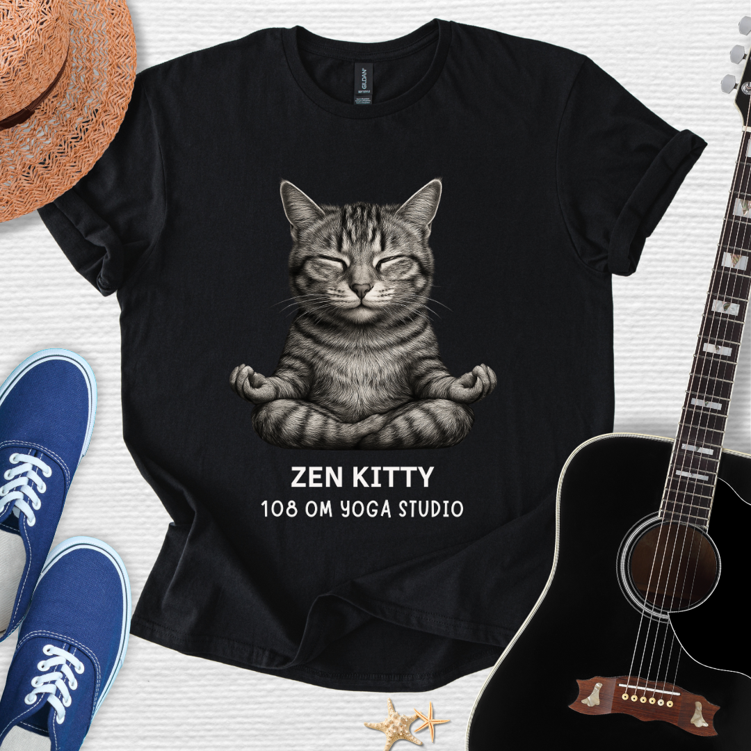 Zen Kitty Meditation Tee