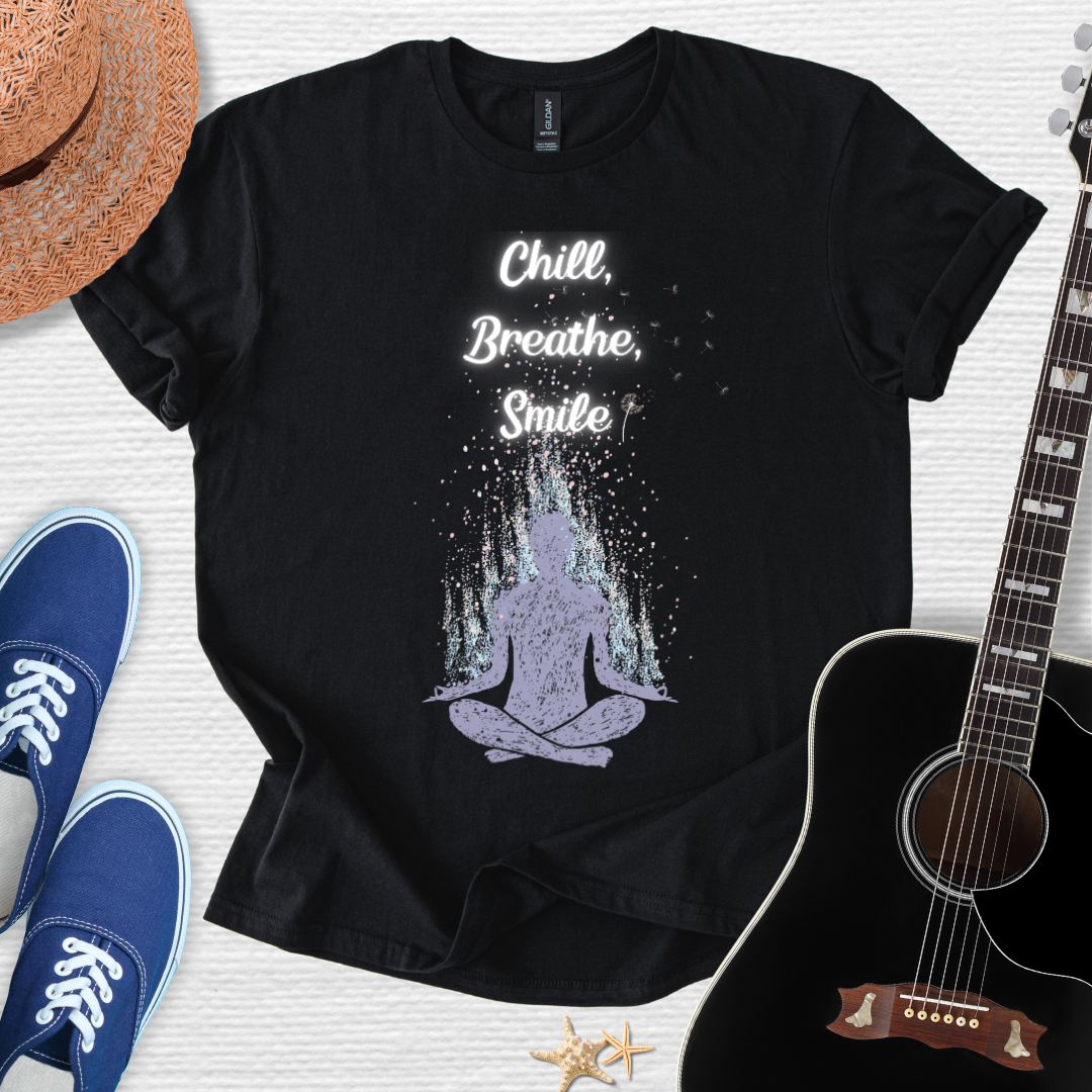 Chill, Breathe, Smile Meditation Tee