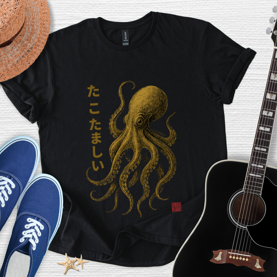 Tako Samurai-Spirit of the Sea Warrior Unisex Tee