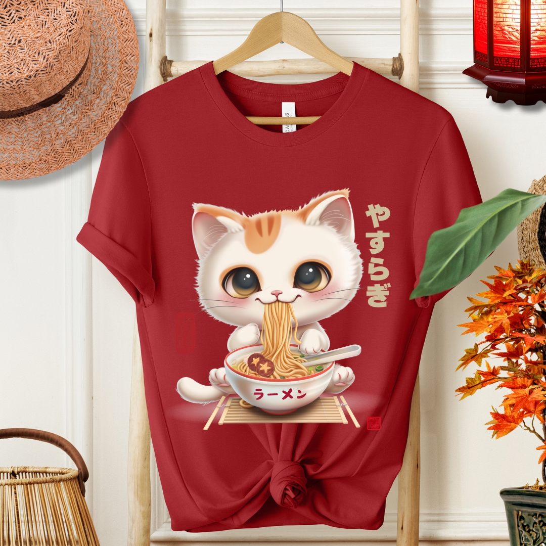 Japanese Style Cute Cat Ramen Tee