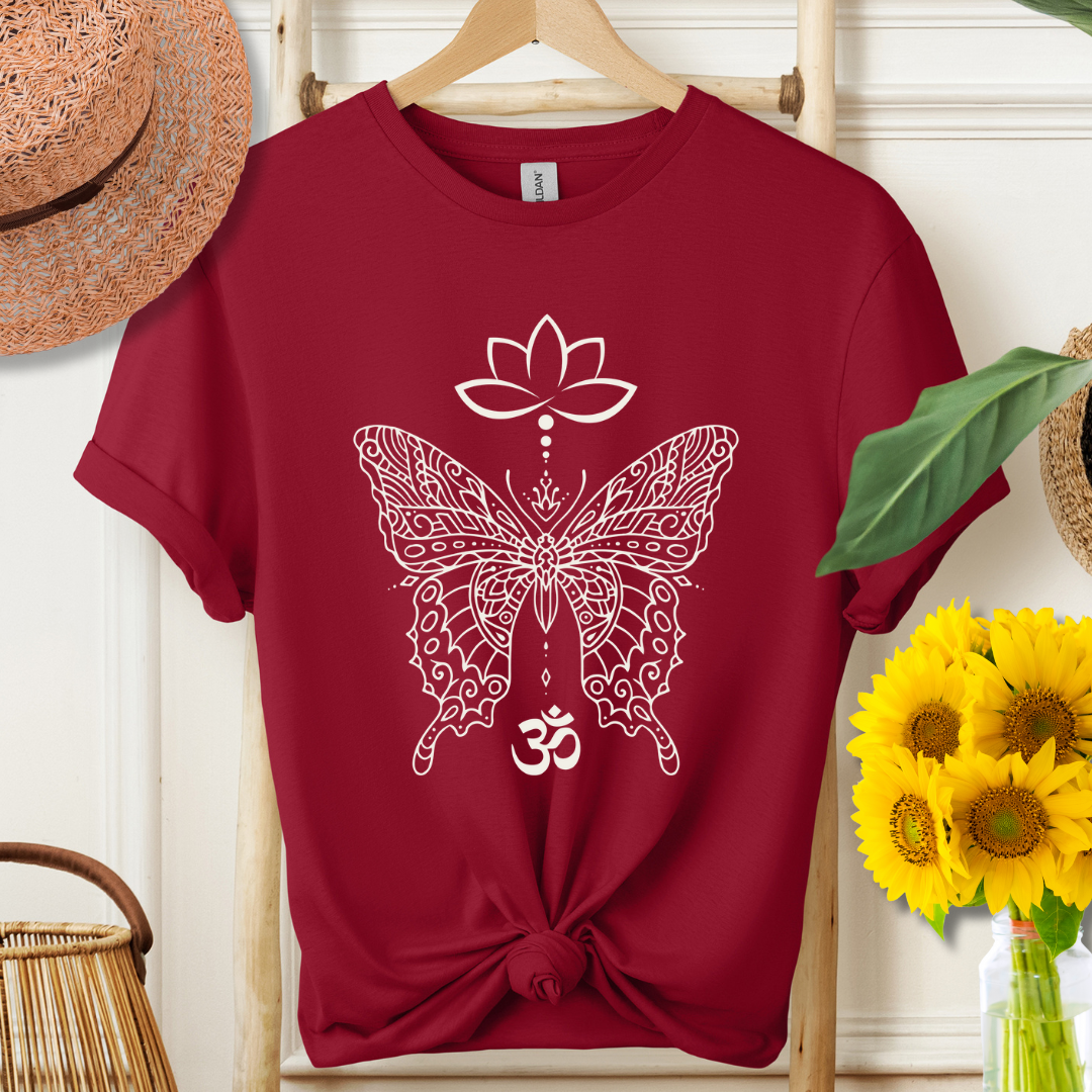 Om Butterfly Softstyle Tee