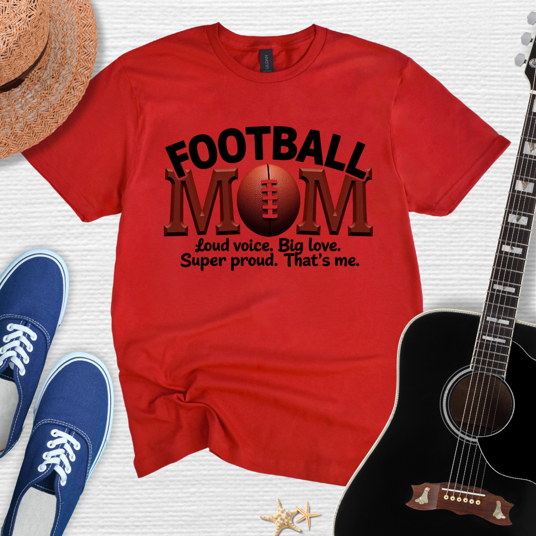 Football Mom Tee - Loud Voice, Big Love