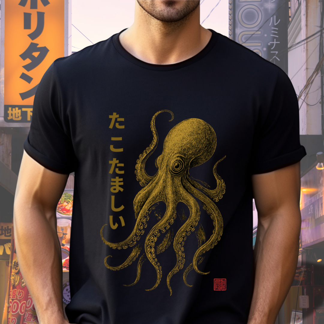 Tako Samurai-Spirit of the Sea Warrior Unisex Tee