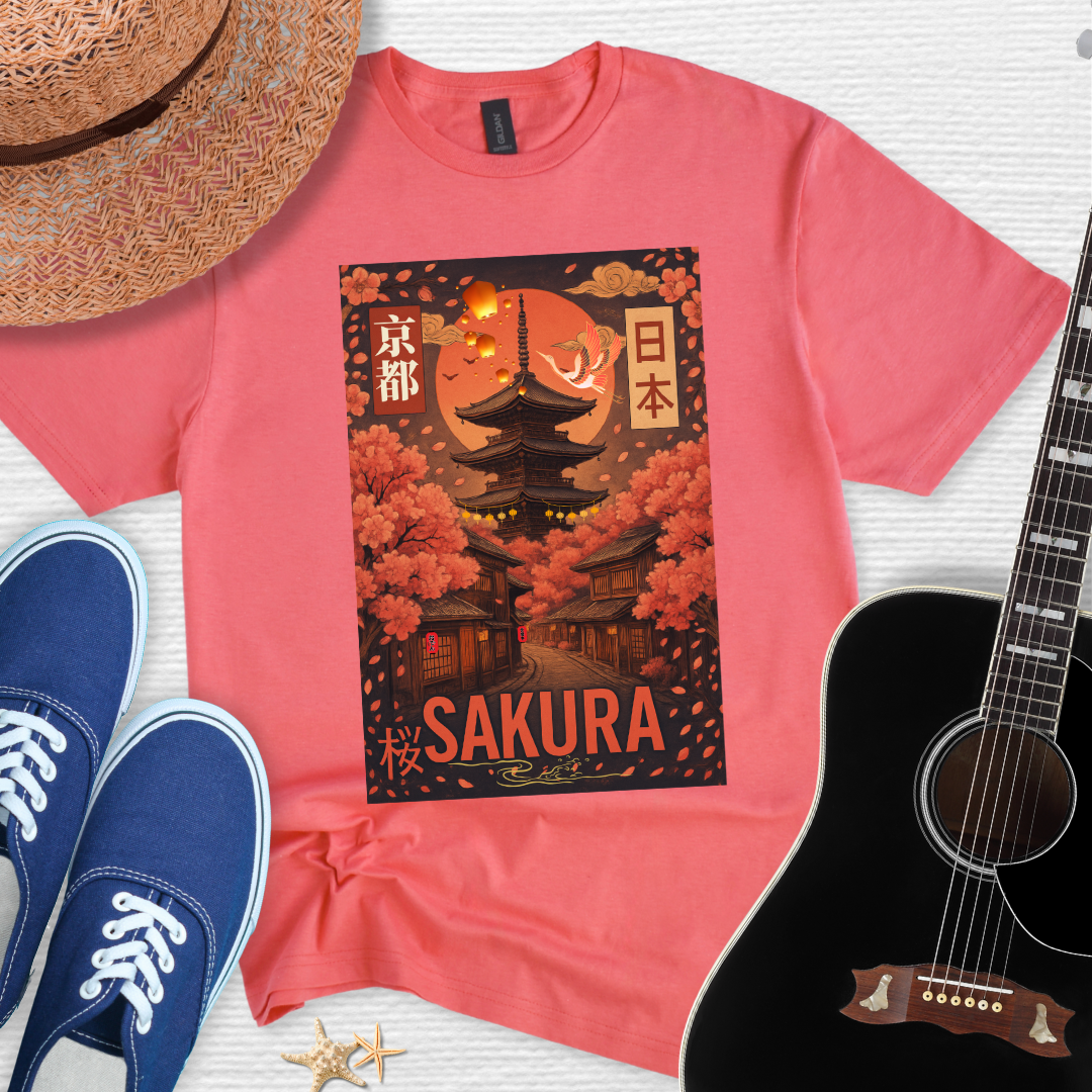 Sakura Japanese Art Unisex Tee
