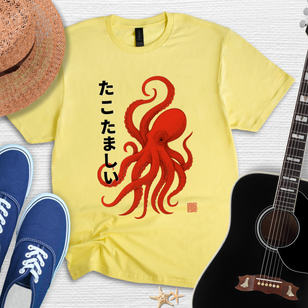 Tako Samurai-Spirit of the Sea Warrior Unisex Tee