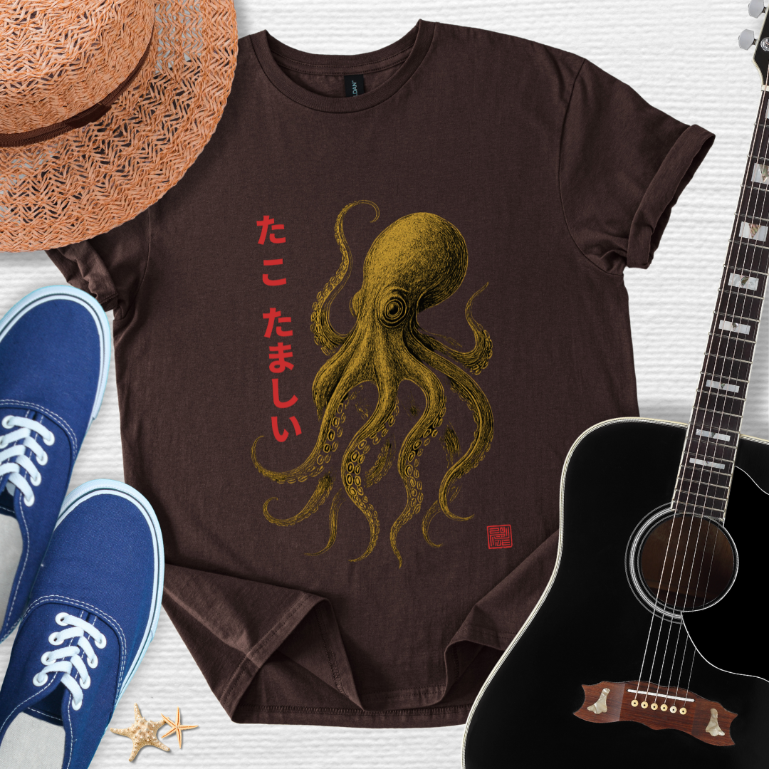 Tako Samurai-Spirit of the Sea Warrior Unisex Tee