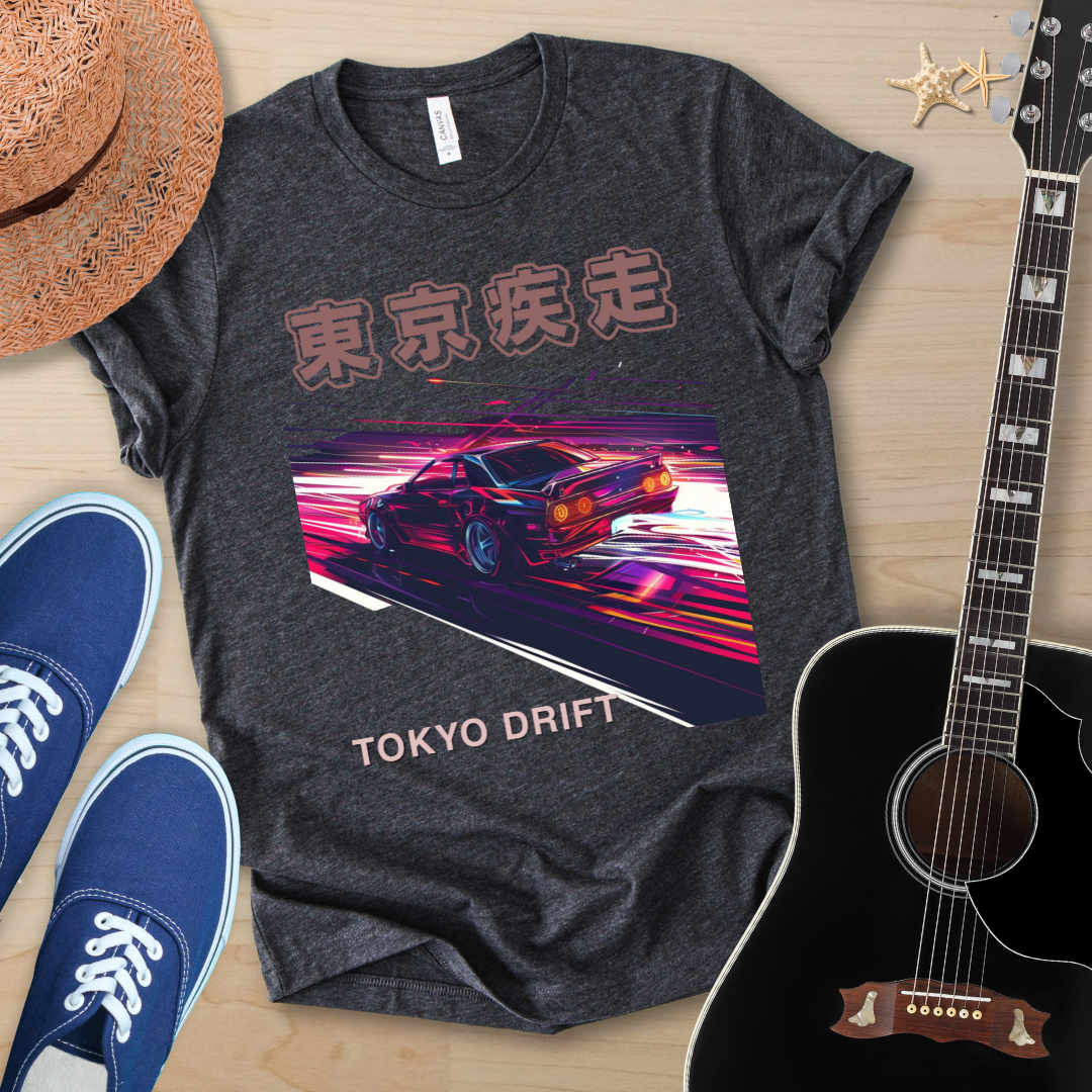 Tokyo Drift Unisex Tee, Japanese Style T-Shirt