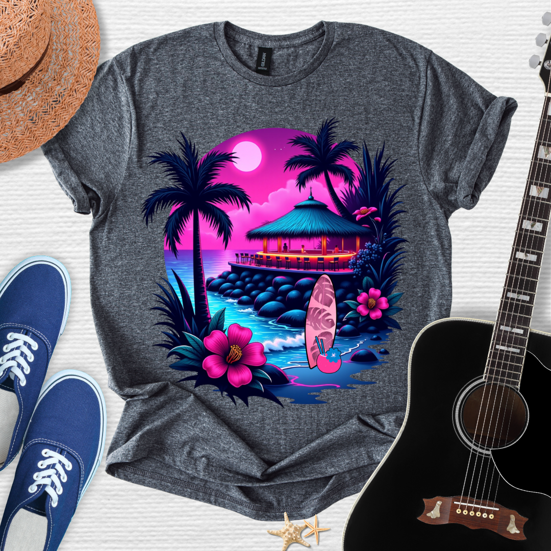 Neon Cliff Surf Bar Tee
