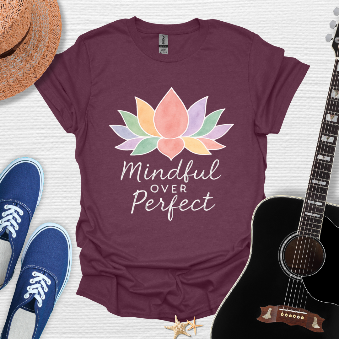 Mindful Lotus ,Inspirational Tee