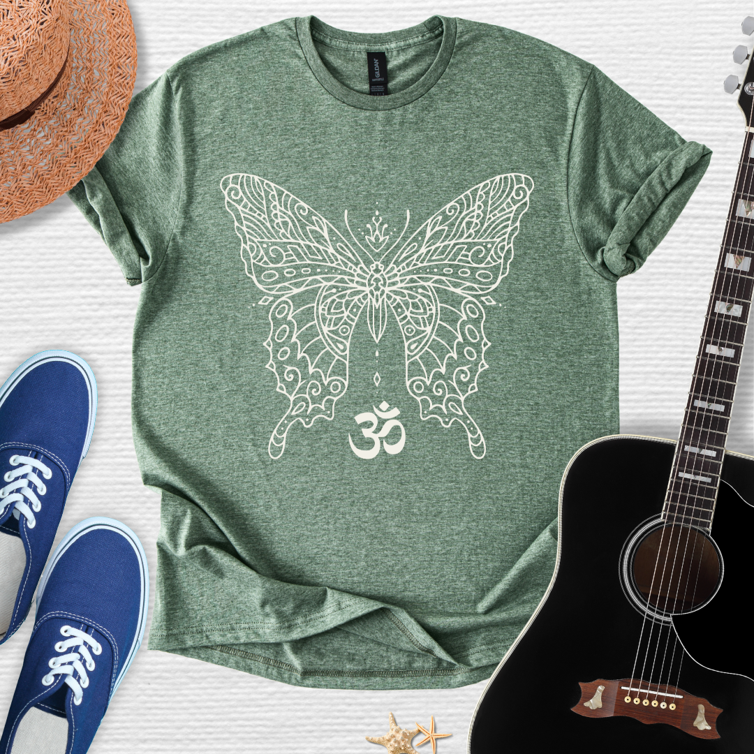 Silent Flutter  Tee β Spiritual Yoga Wear