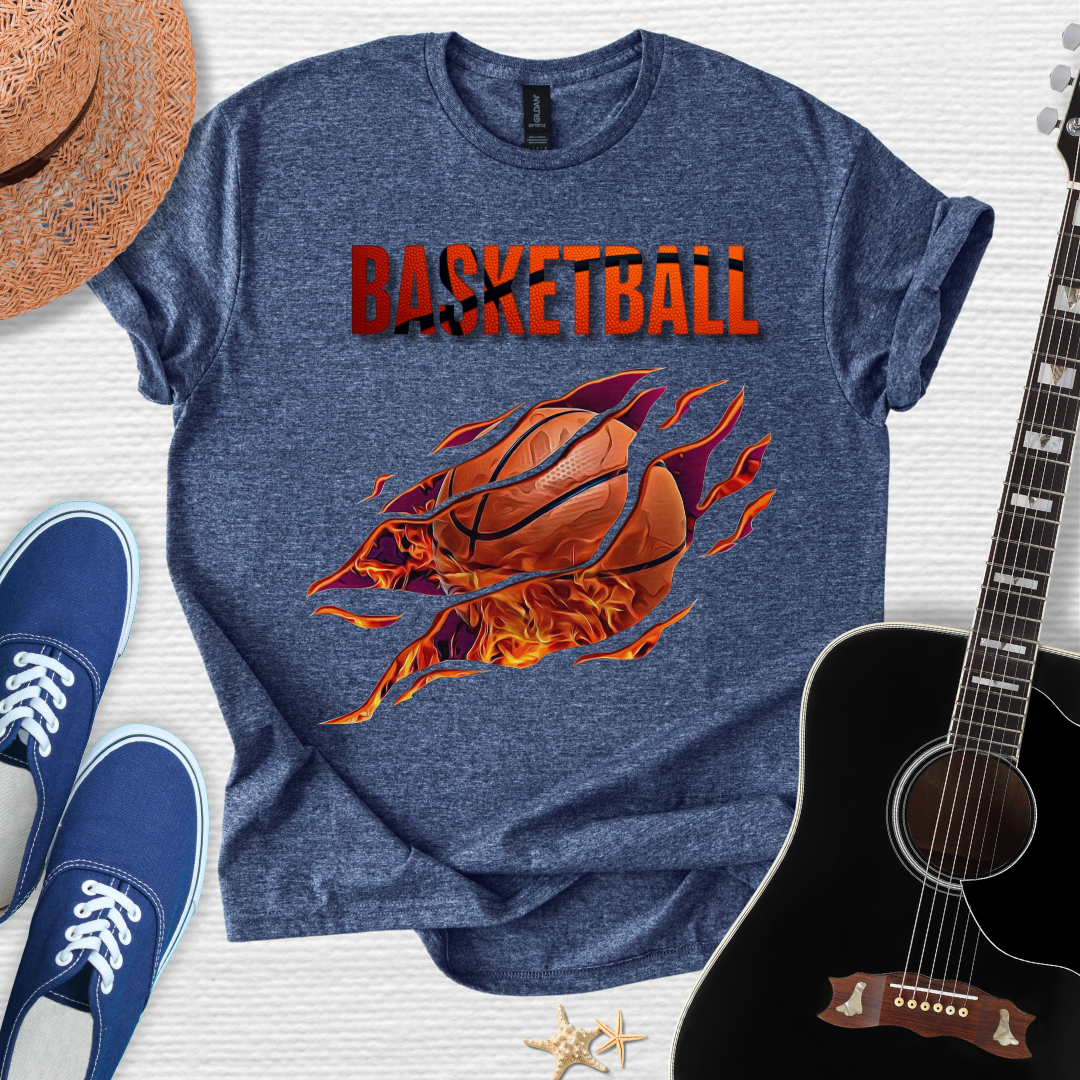 Basketball Flames Tee