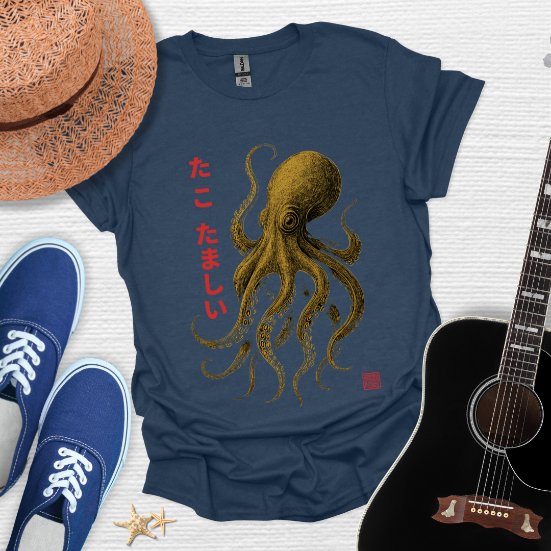 Tako Samurai-Spirit of the Sea Warrior Unisex Tee