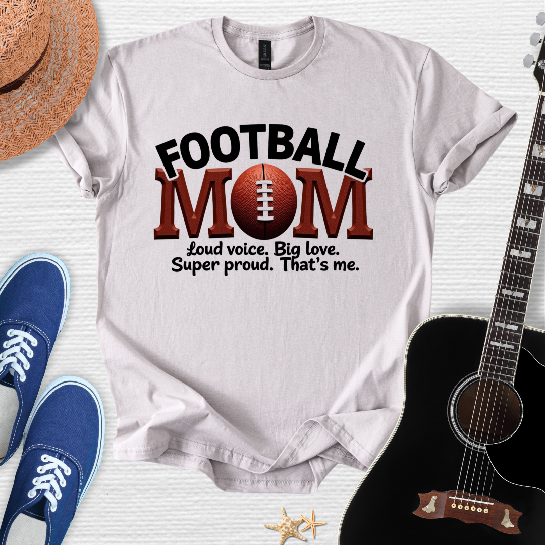 Football Mom Tee - Loud Voice, Big Love