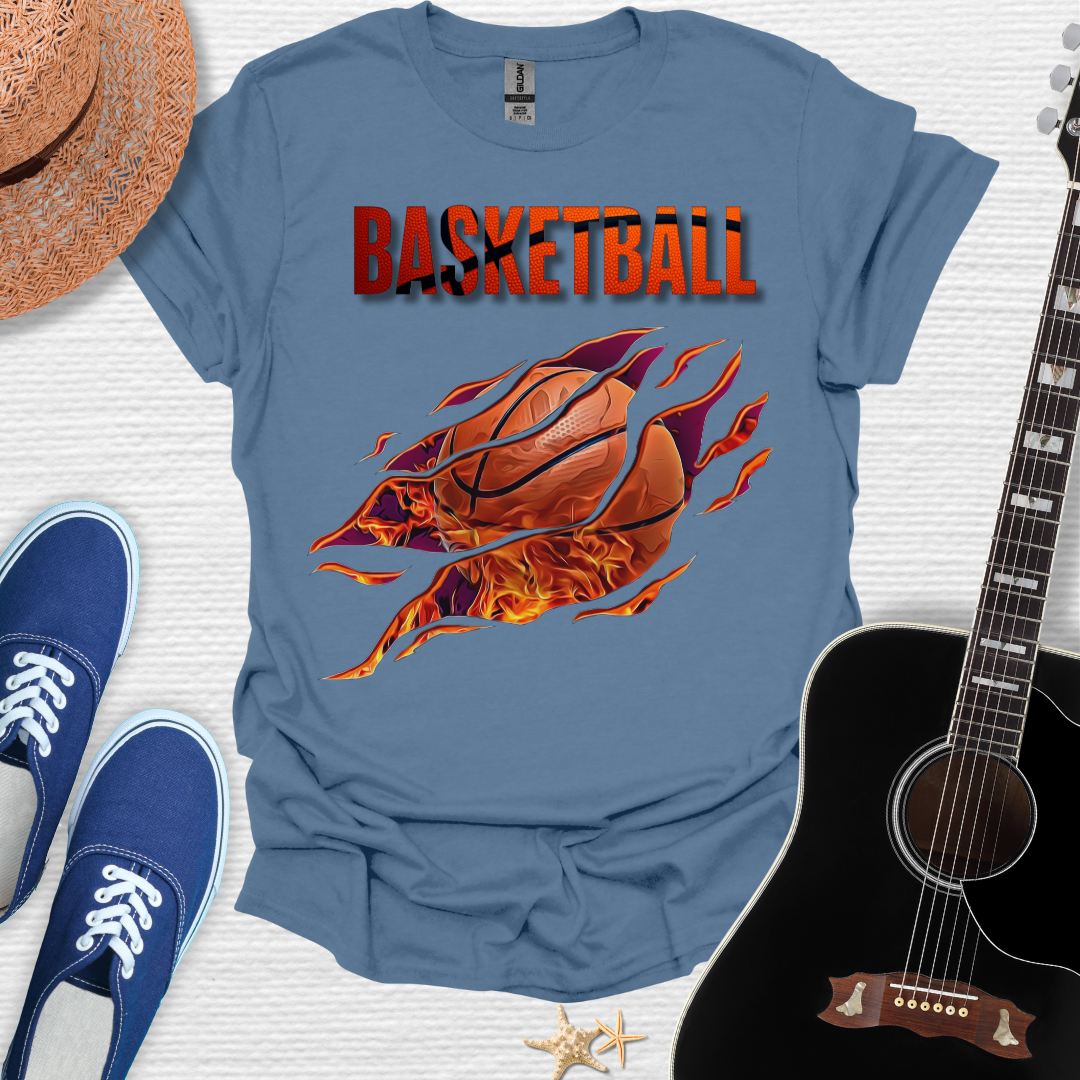 Basketball Flames Tee