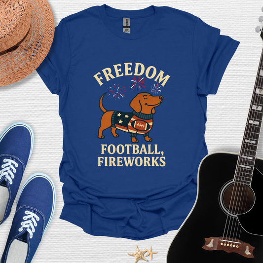 Freedom, Football, Fireworks Tee