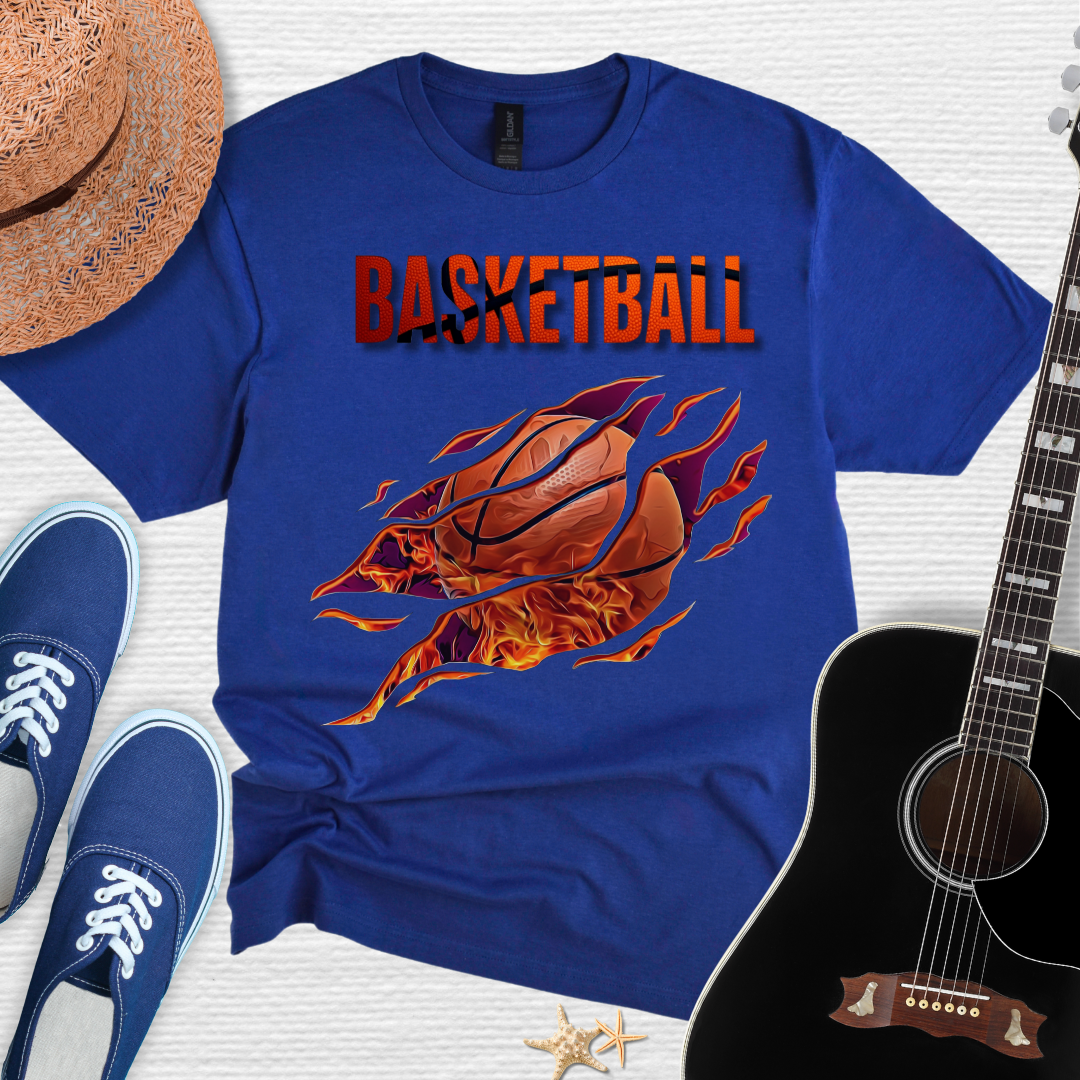 Basketball Flames Tee