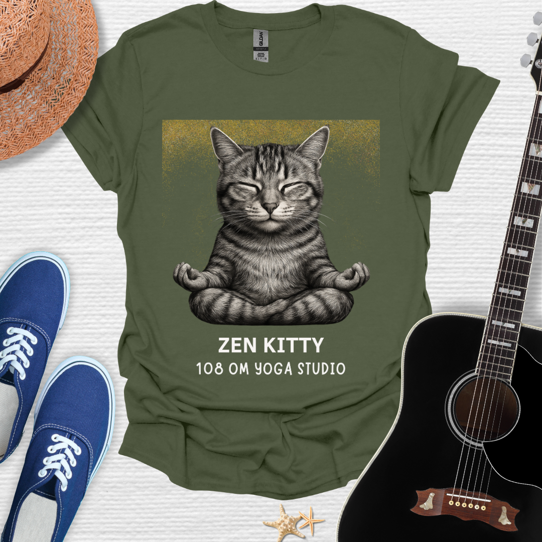 Zen Kitty Meditation Tee