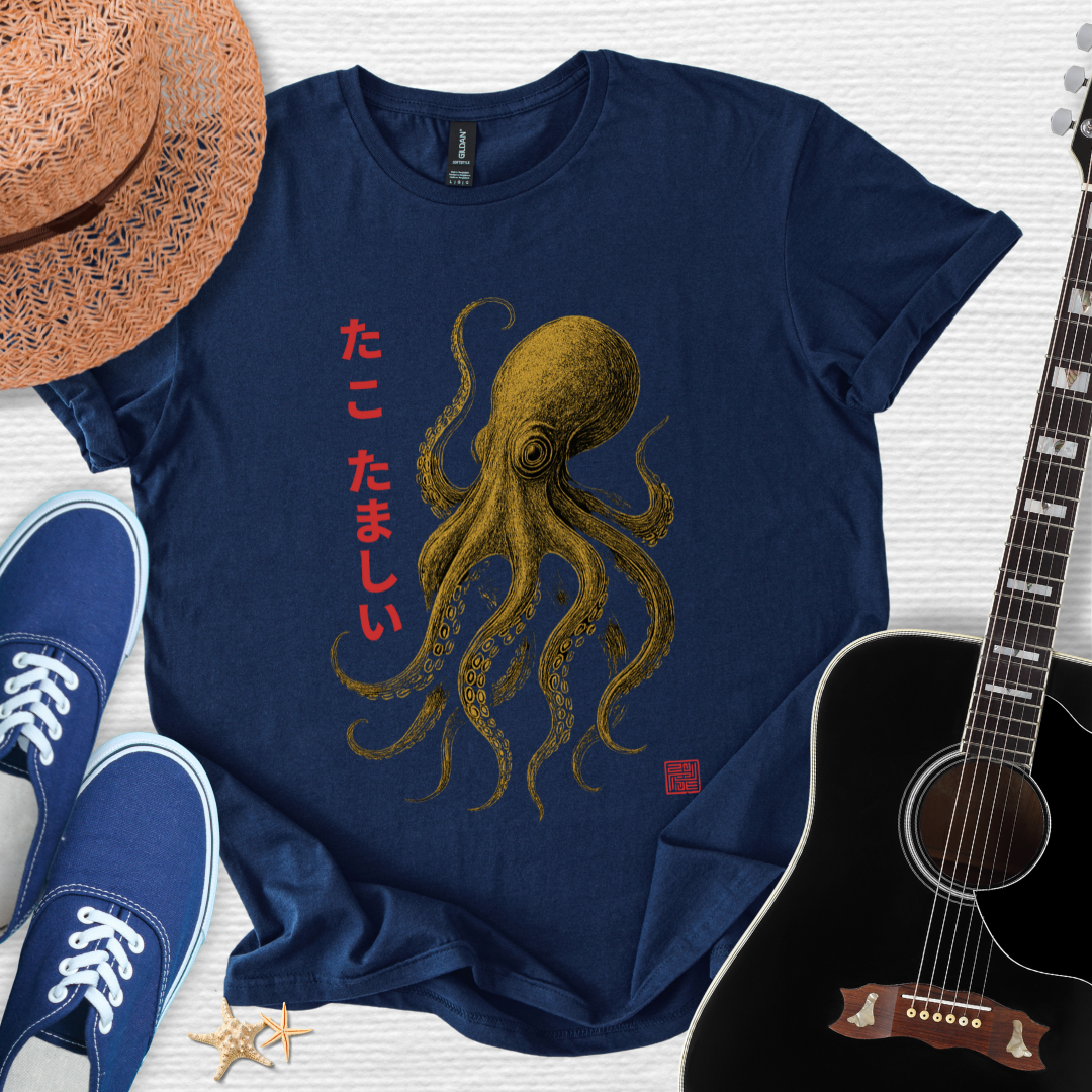 Tako Samurai-Spirit of the Sea Warrior Unisex Tee