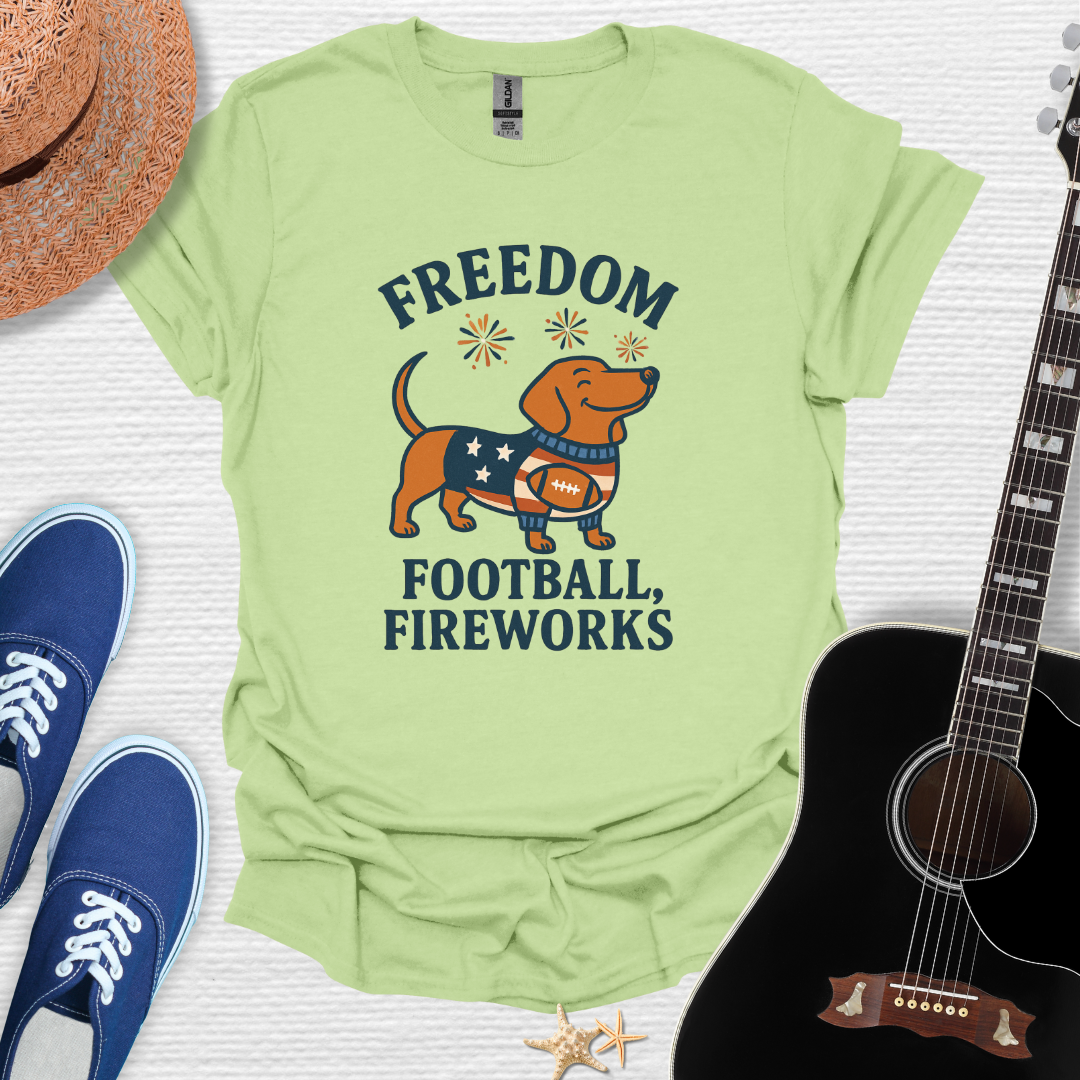 Freedom, Football, Fireworks Tee