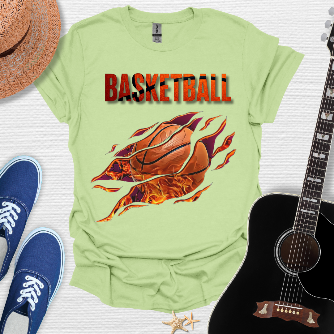 Basketball Flames Tee