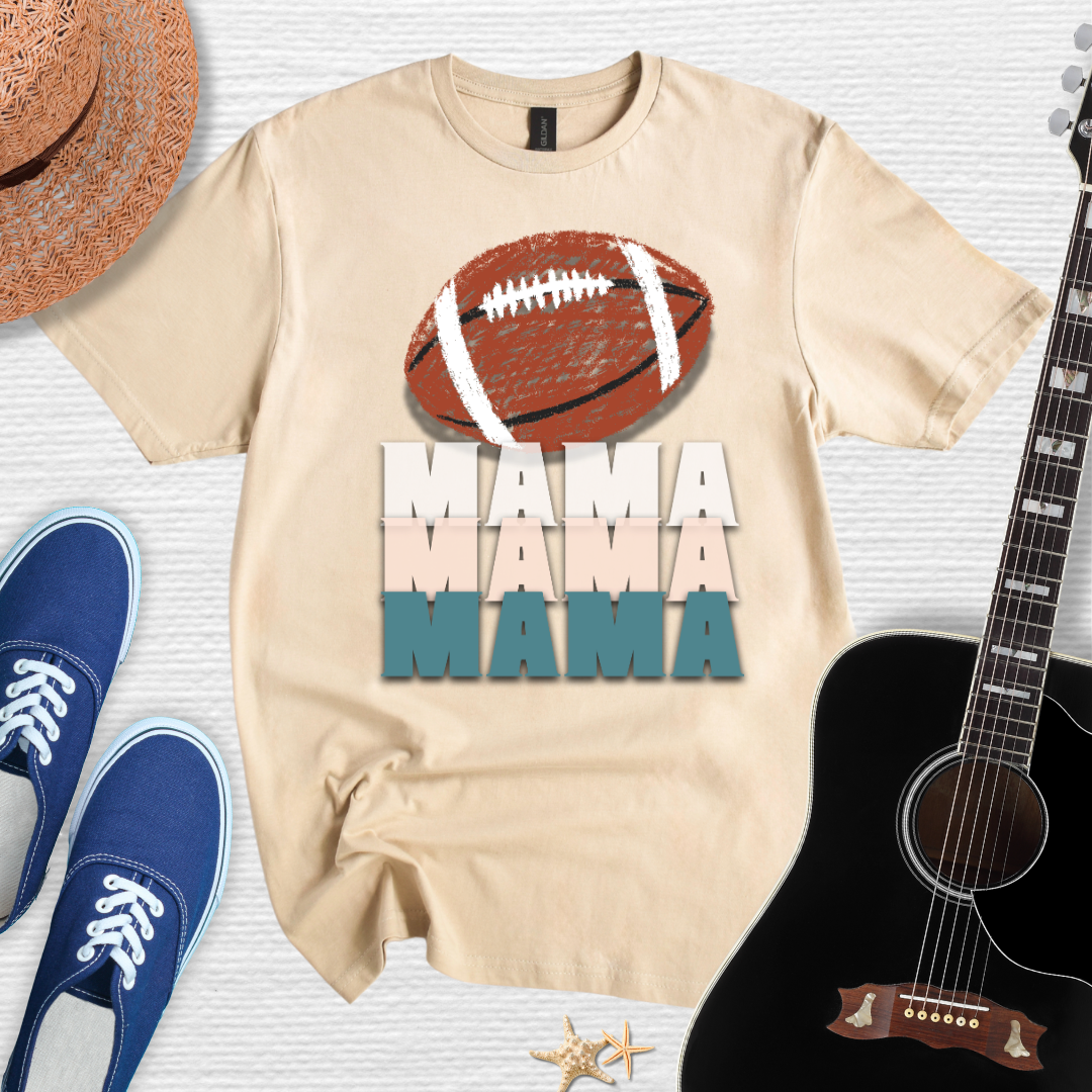 Football Fierce Mama Unisex Softstyle Tee