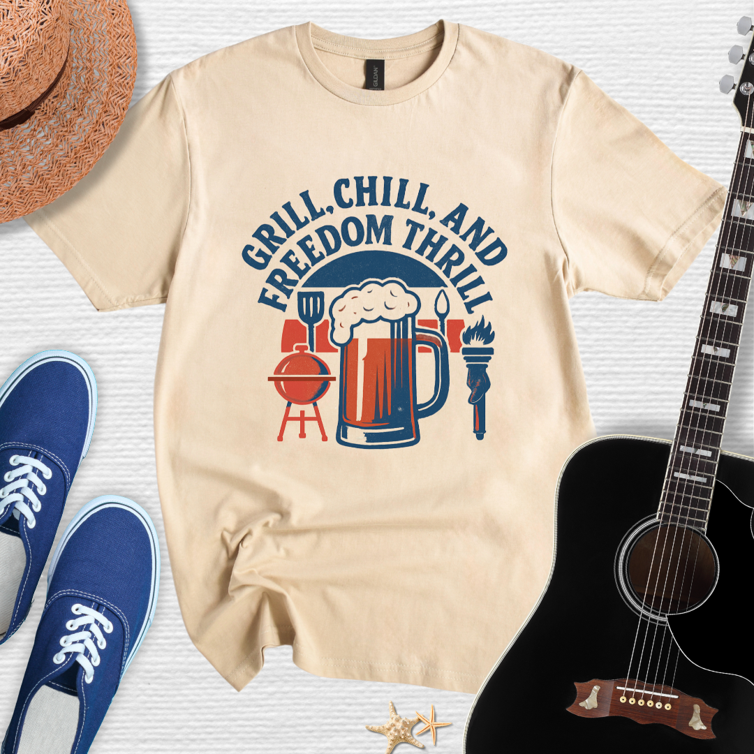 Grill Chill Freedom Tee