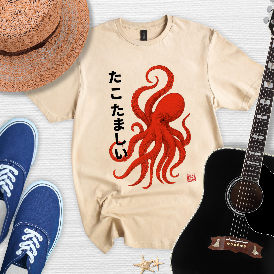 Tako Samurai-Spirit of the Sea Warrior Unisex Tee
