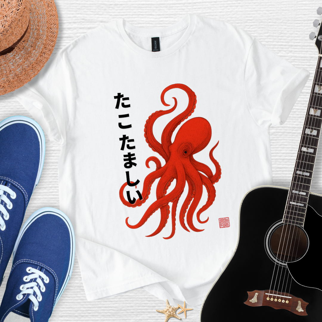 Tako Samurai-Spirit of the Sea Warrior Unisex Tee