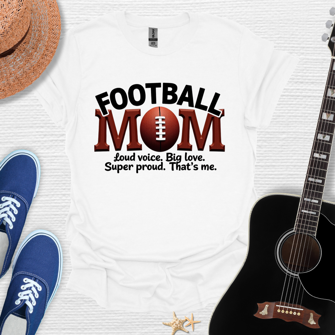 Football Mom Tee - Loud Voice, Big Love
