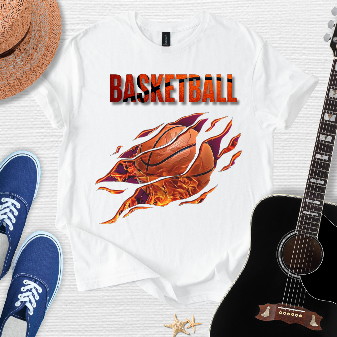 Basketball Flames Tee