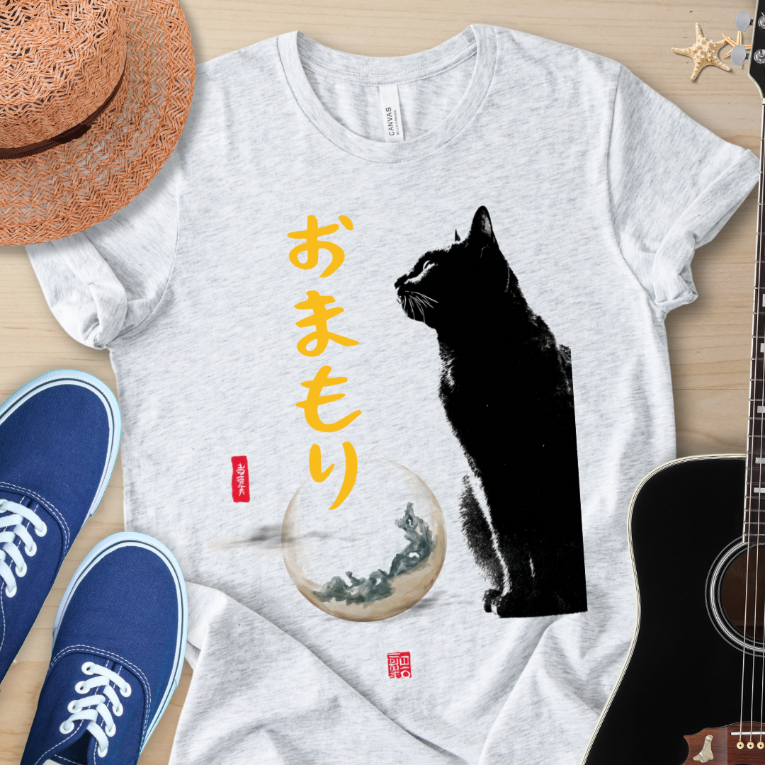 Japanese Guardian Cat Art Tee