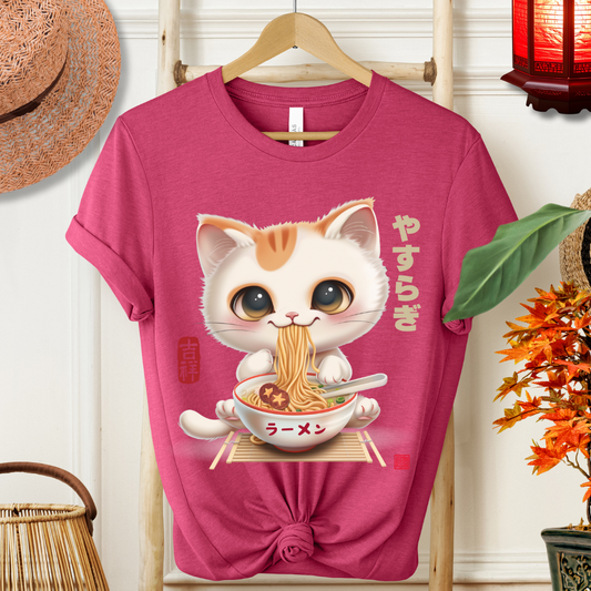 Japanese Style Cute Cat Ramen Tee