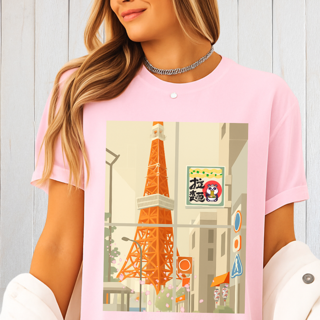 Tokyo Tower Graphic - Urban Vibes Tee
