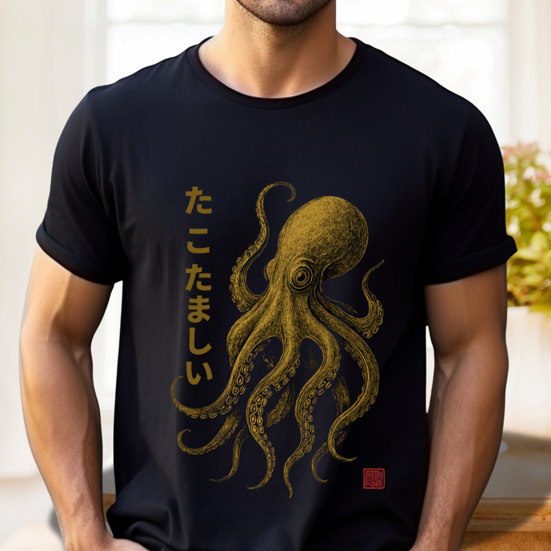 Tako Samurai-Spirit of the Sea Warrior Unisex Tee
