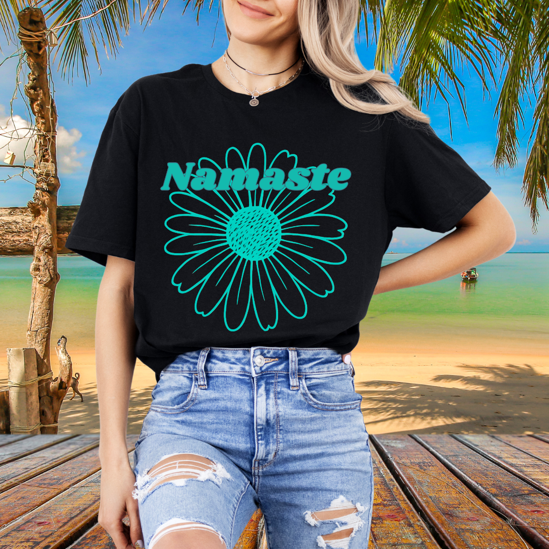 Namaste Floral & Boho Style Tee