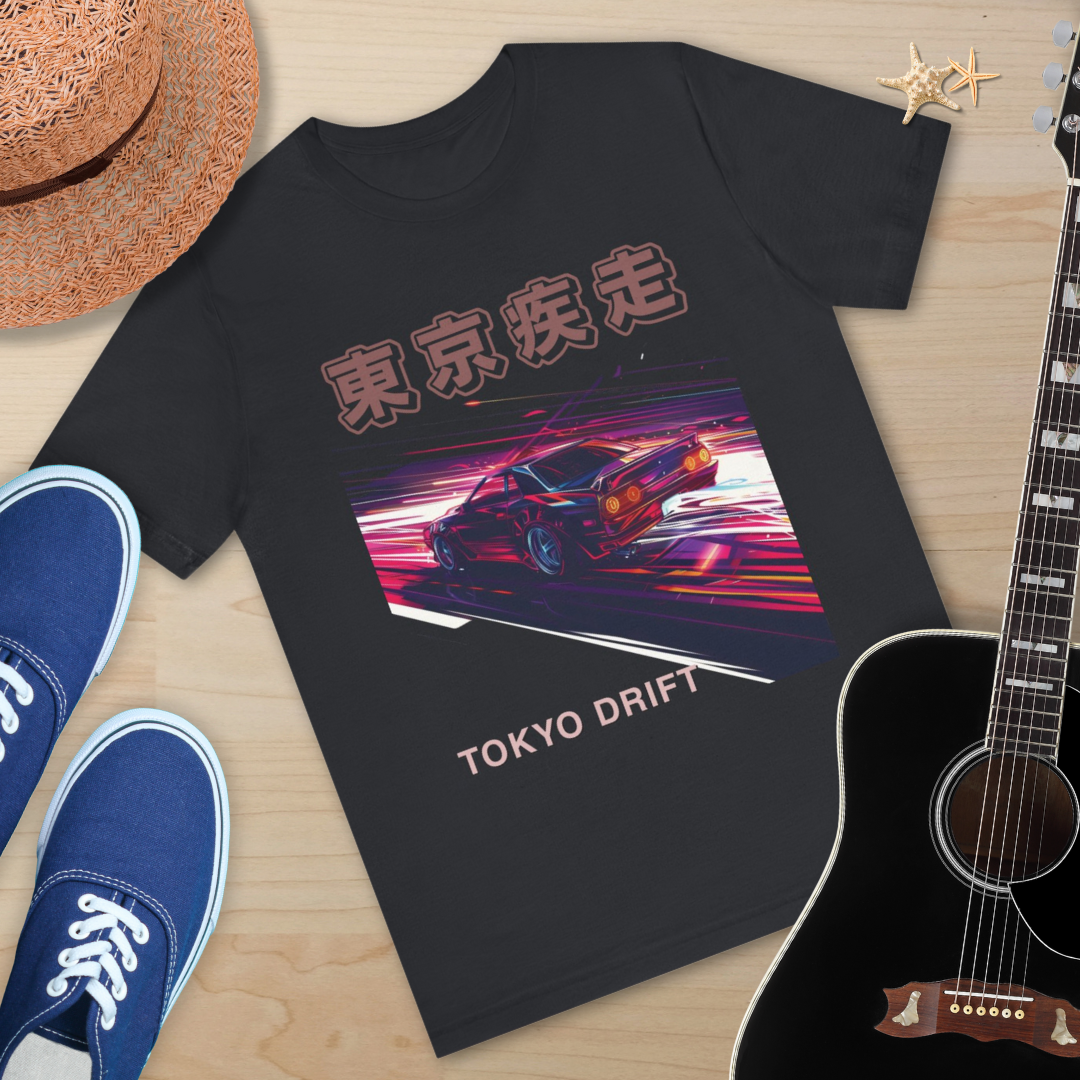 Tokyo Drift Unisex Tee, Japanese Style T-Shirt