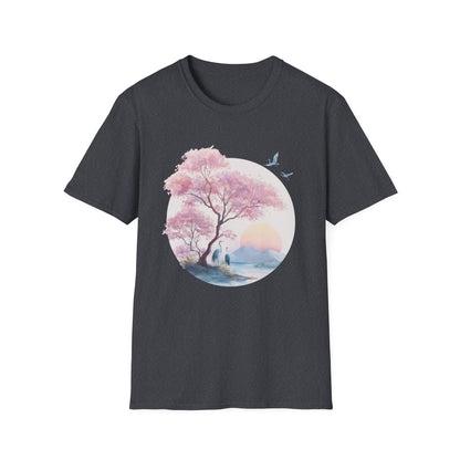 Japanese Serene Sakura Sunset T-Shirt