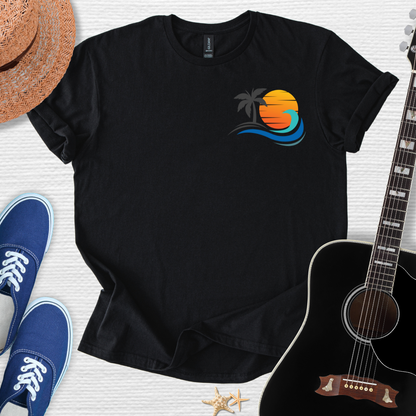 Wave Hunter Tee- Tropical Beach Design