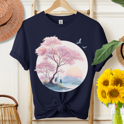 Japanese Serene Sakura Sunset T-Shirt