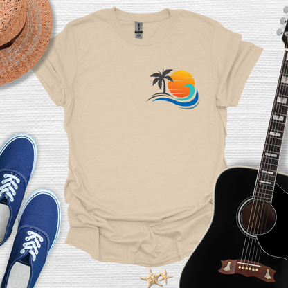 Wave Hunter Tee- Tropical Beach Design