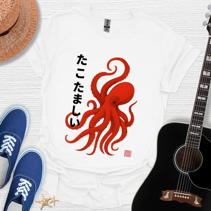 Tako Samurai-Spirit of the Sea Warrior Unisex Tee